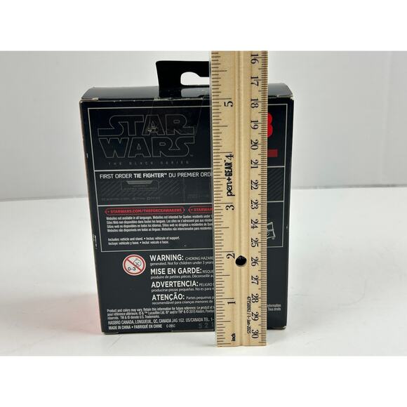 Star Wars Black Series Titanium First Order TIE Fighter Sealed w/ Box Wear - Picture 8 of 9